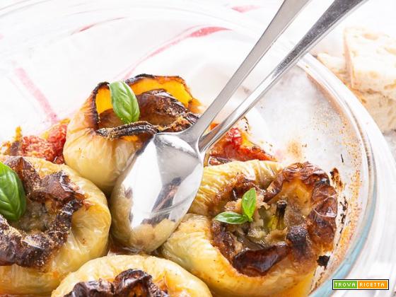 Peperoni ripieni al forno : varietà zorza.