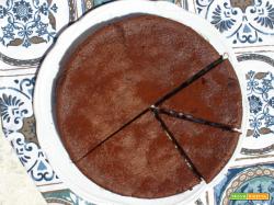 Torta con okara di mandorle e cioccolato