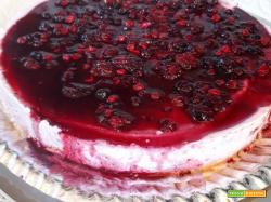 Cheesecake ai frutti di bosco ( senza cottura)