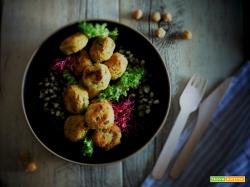 Ricetta super veloce. Polpette di Fagioli Mung e Ceci speziate al Curry