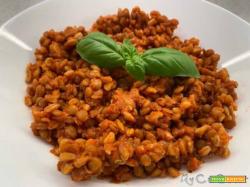 Piatto unico farro e lenticchie