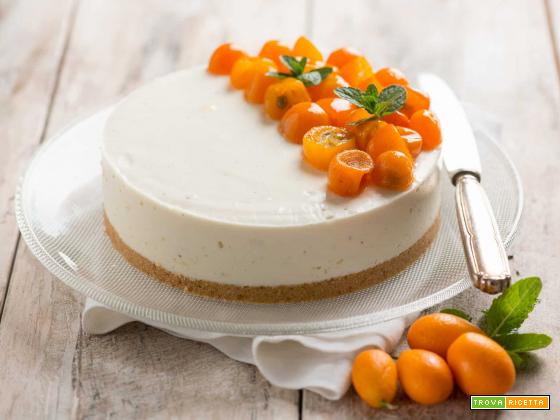 Cheesecake con kumquat, una torta aromatica