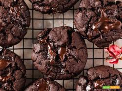 Cookies Vegani al Cioccolato | Vegan Chocolate Brownie Cookies