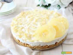 Cheesecake all’ananas senza cottura