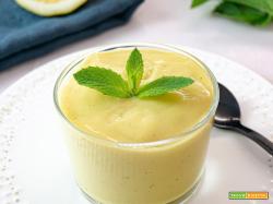 Crema pasticcera vegana con aroma di limone e vaniglia