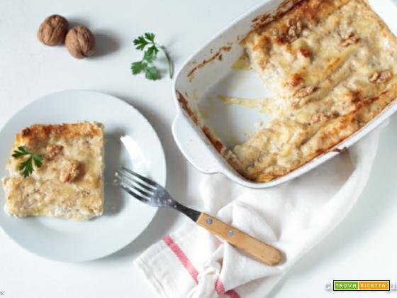 Lasagna con noci e gorgonzola