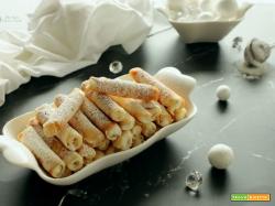 Sigarette dolci con ricotta ricetta siciliana