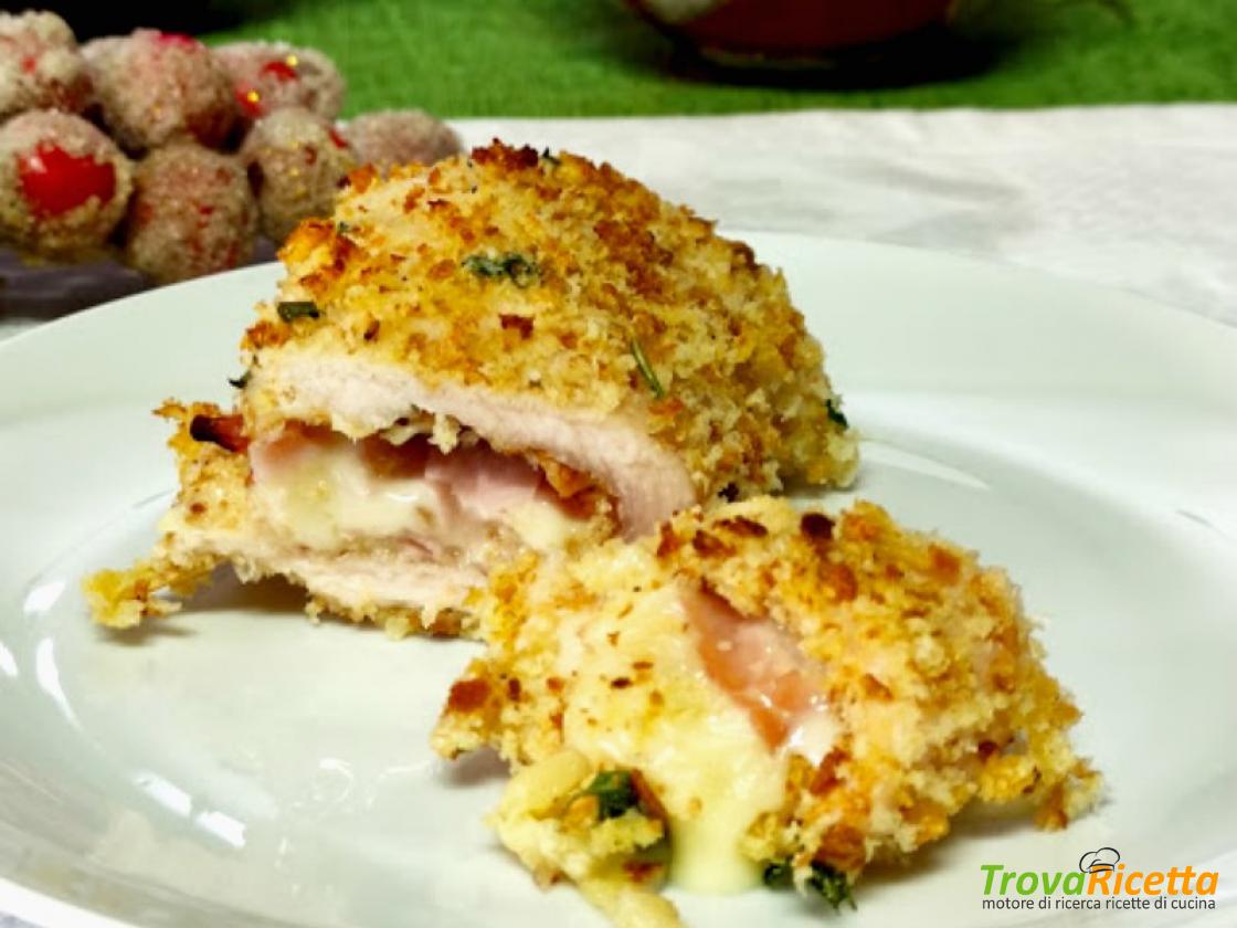 involtini di pollo con prosciutto e trito di mandorle - Ricetta