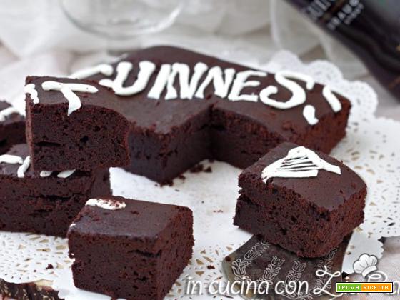 Brownies alla Guinness ai 2 cioccolati