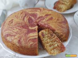 torta zebrata con scarti della centrifuga