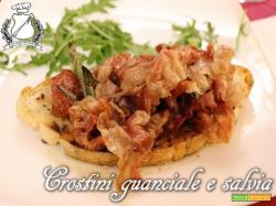 Crostini con Guanciale e Salvia (Barbazza e Salvia)