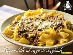 Pappardelle al ragù di cinghiale in bianco