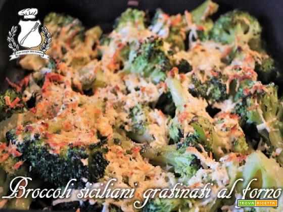Broccoli siciliani gratinati al forno