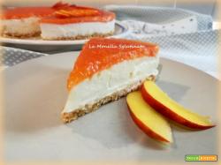 Cheesecake alle pesche nettarine senza glutine