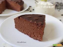 Torta Brownie Ricotta Cocco Cacao Proteica e Senza Glutine