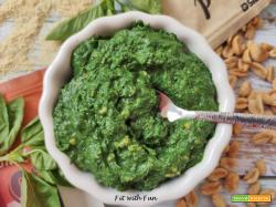 Pesto Spinaci Basilico e Arachidi Vegan e Senza Glutine