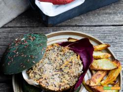 Burger di quinoa tonno e carote al forno