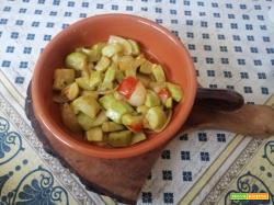 Zucchine alla menta con pomodorini