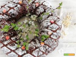 Ciambella al gianduia nero senza uova