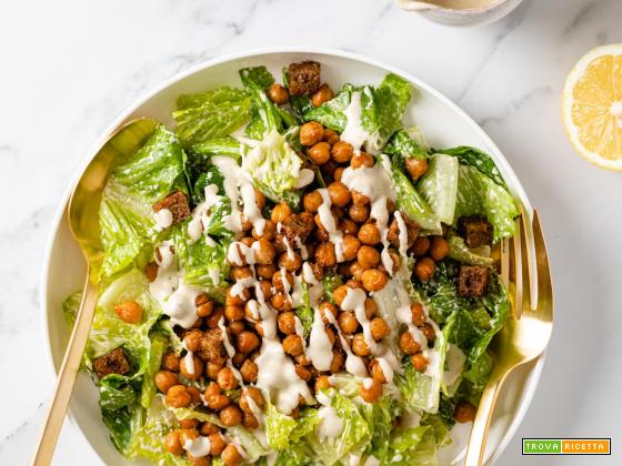 CAESAR SALAD VEGANA ai CECI | Vegan Caesar Salad with Chickpeas
