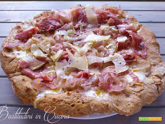 Pizza fiorentina con finocchiona e pecorino