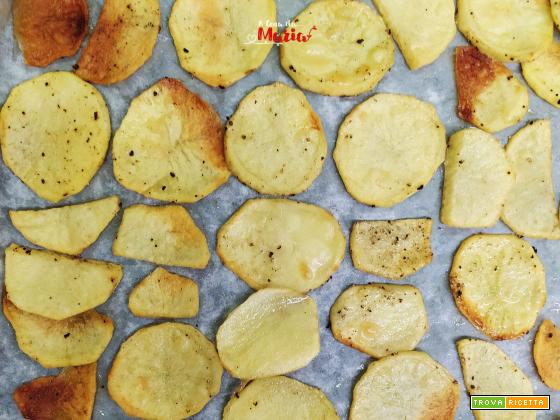 Chips di patate al forno croccanti