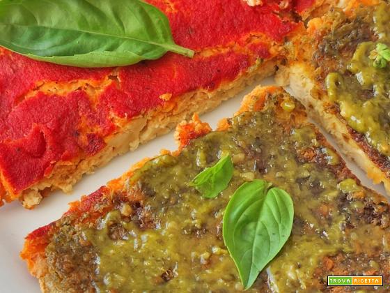 Pizza di Tofu 3 Ingredienti Vegan Proteica e Senza Glutine