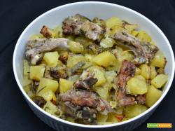 Ricetta – Costolette d’agnello con patate e carciofi
