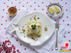 Baccala al vapore su base di patate mascè