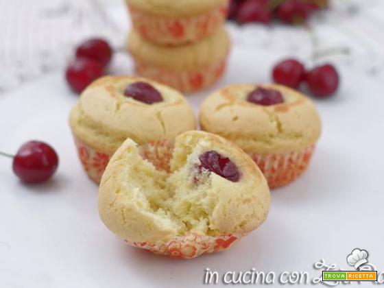 Muffin senza glutine alle ciliegie