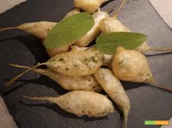 Salvia fritta in pastella senza glutine