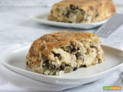 Riso al forno con melanzane e formaggio