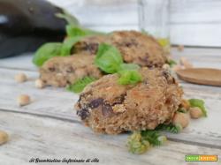 Hamburger di melanzane e ceci