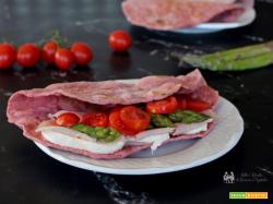 Piadina di barbabietola ricetta fit