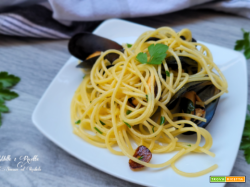 Spaghetti aglio olio e cozze