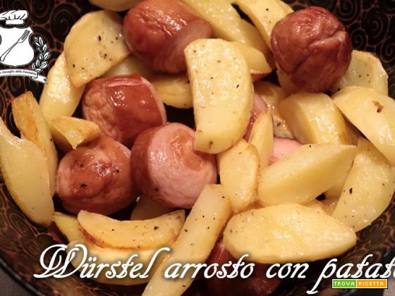 Wurstel arrosto con patate
