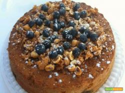 TORTA NOCCIOLE E MIRTILLI