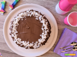 Torta fresca al cocco e cioccolato
