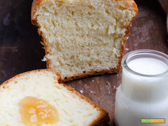 Pan brioche al latte senza panna con lievito madre