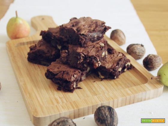 Brownies noci e pere