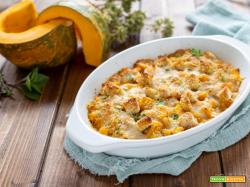 Zucca gratinata con provola e pangrattato
