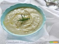 Crema di patate dolci e porri