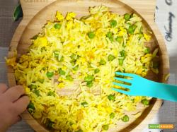 Riso Basmati con Verdure e Uovo strapazzato