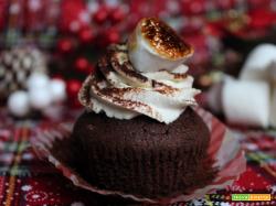 Cupcake alla cioccolata calda: gli hot chocolate cupcake