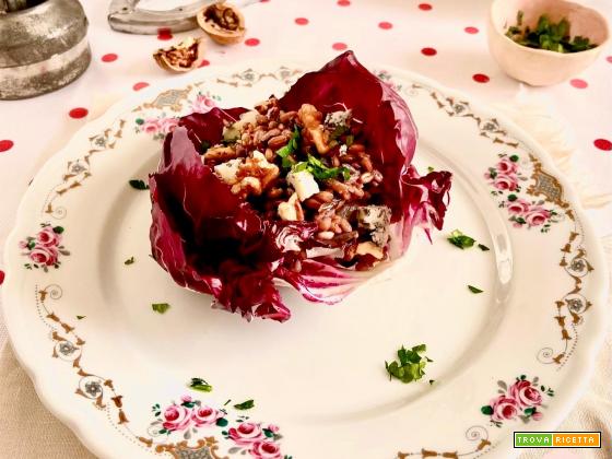 10’Puntata “Un posto a tavola con Azzurra” Cestini di radicchio, riso, gorgonzola e noci