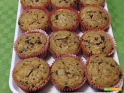Muffin integrale al cioccolato e cocco senza zuccheri aggiunti