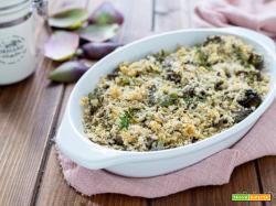 Carciofi al forno con pangrattato ed erbe aromatiche