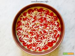 Cheesecake salata basilico e pomodorini