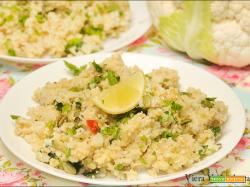 Bulgur con riso di cavolfiore e azuki decorticati