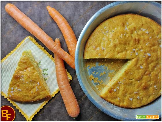 Torta di carote dolce-salata senza lattosio